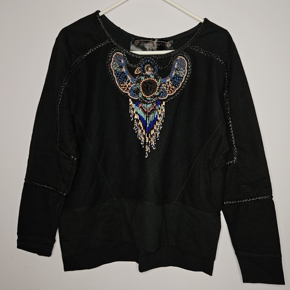 Free People New Romantics beaded sweater - Picture 1 of 9